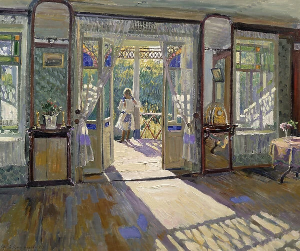 In a House, 1913 (oil on canvas)