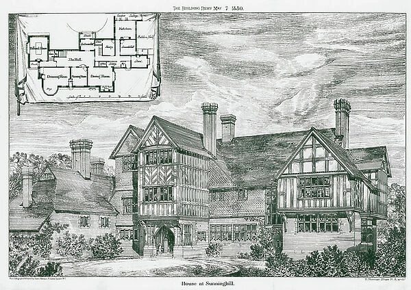 House at Sunninghill (litho)