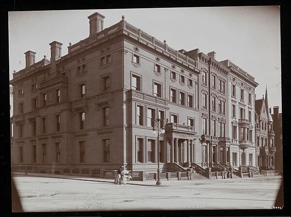 The houses between 67th and 68th Streets, including the George Gould residence, New York