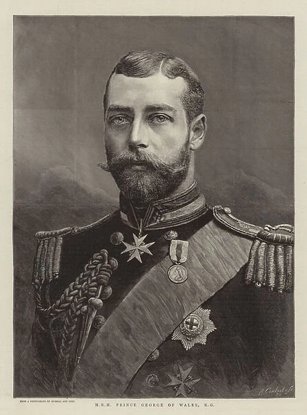 HRH Prince George of Wales, KG (engraving)