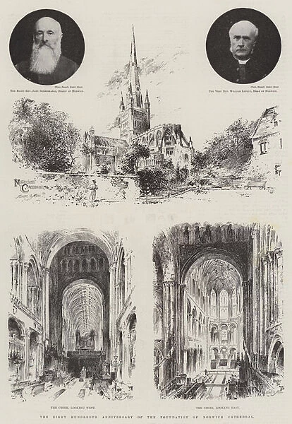 The Eight Hundredth Anniversary of the Foundation of Norwich Cathedral (engraving)