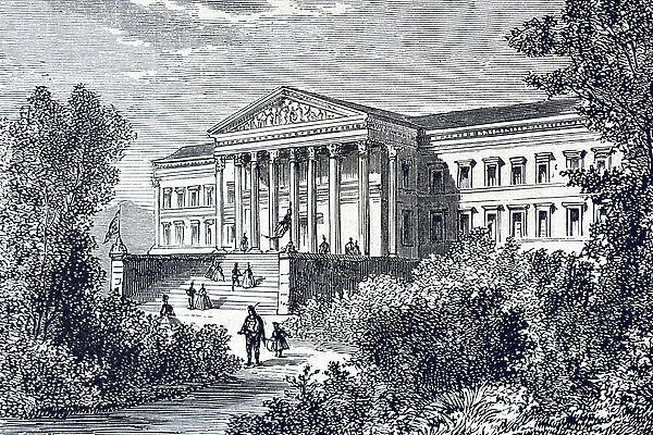 HUNGARY (c19th). Diet of Pesth, 1880 (engraving)