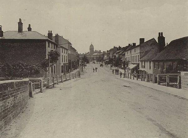 Hungerford: High Street, from Canal Bridge (b  /  w photo)