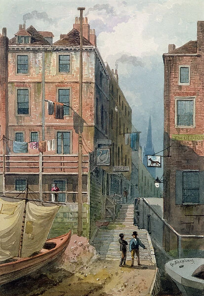 Hungerford Stairs, c. 1810 (w  /  c)