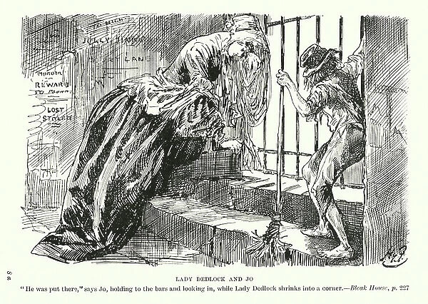 Illustration for Bleak House by Charles Dickens (litho)