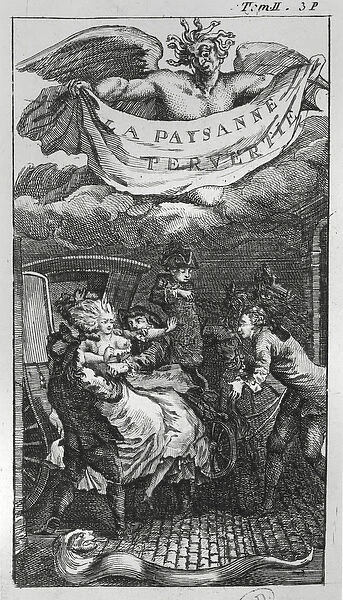 Illustration from La Paysanne Pervertie, by Nicolas Restif de la Bretonne