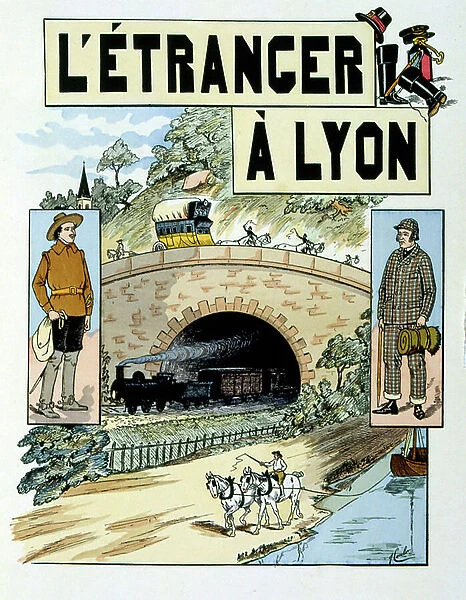 Illustration from 'La Vie Lyonnais' by Emmanuel Vingtrinier, 1898. Lithograph by Jean Coulon (fl.1898)