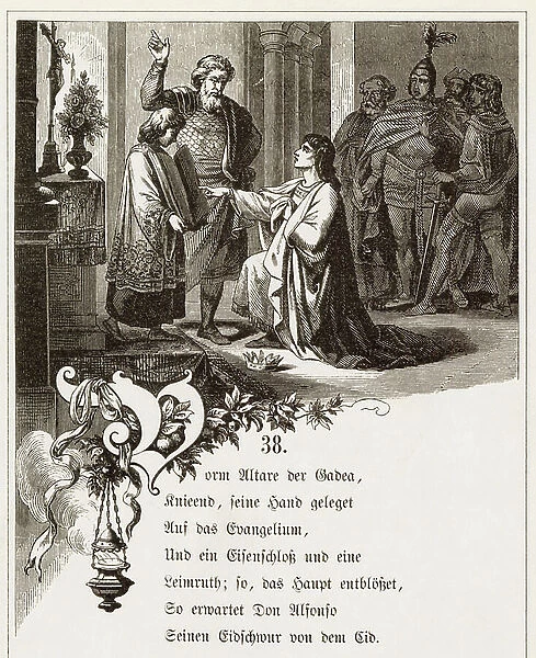 Illustration for 'Le Cid', 1802 (engraving)
