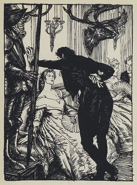 Illustration for Tennysons Maud (colour litho)