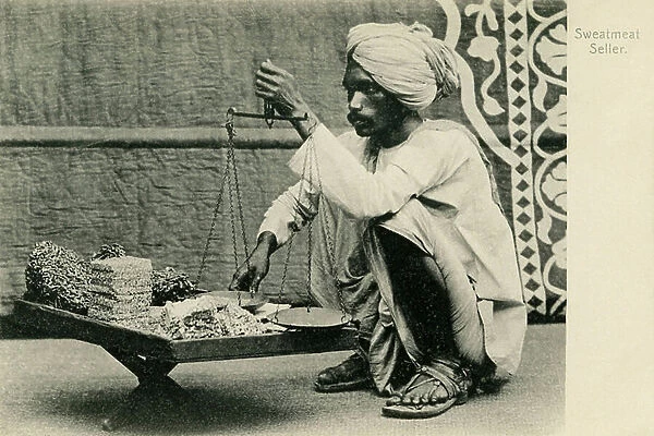Indian sweetmeat seller