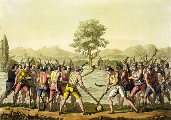 Indians playing Ciueca, Chile, from Le Costume Ancien et Moderne, Volume II