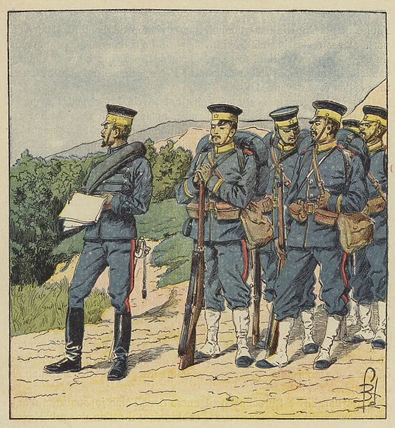 Infanterie de ligne japonaise (colour litho)