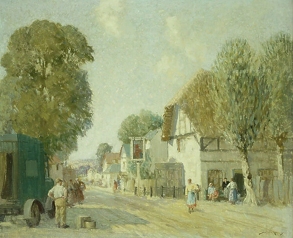 The Inn at Avebury (oil on canvas)