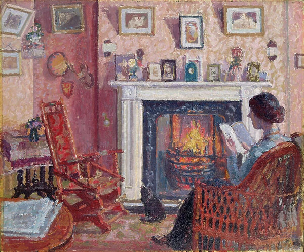 Interior, 31 Mornington Crescent (oil on canvas)