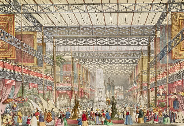 Interior of the Crystal Palace, pub. by Stannard and Dixon (coloured litho)