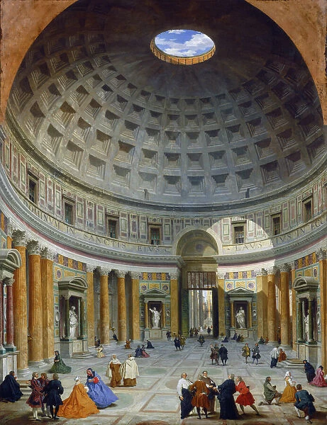 Interior of the Pantheon, Rome, c. 1734 (oil on canvas)