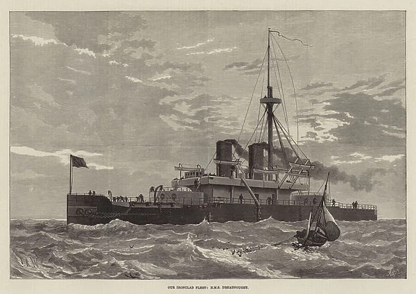 Our Ironclad Fleet, HMS Dreadnought (engraving)