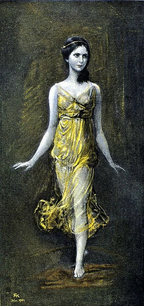 Isadora Duncan (1878 - 1927) by Kaulbac. November 1902