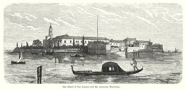The Island of San Lazzaro and the Armenian Monastery (engraving)
