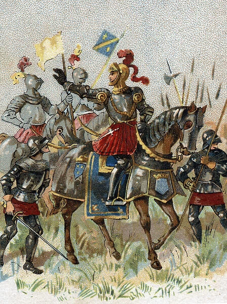 Italian Wars: Louis XII (1462-1515), King of France, at the Battle of Agnadel (Milan