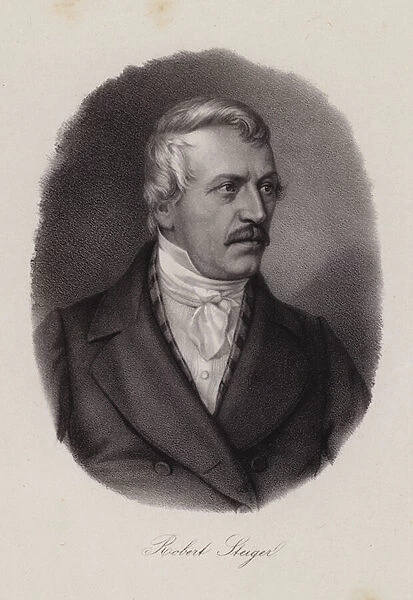 Jakob Robert Steiger, Swiss politician and President of the Swiss National Council (engraving)