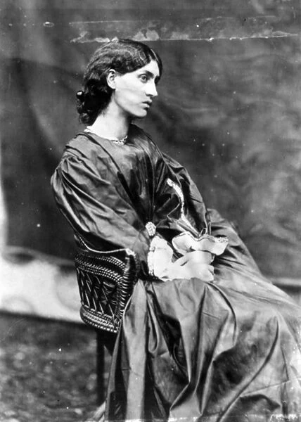 Jane Morris, posed by Dante Gabriel Rossetti, 1865 (albumen print)