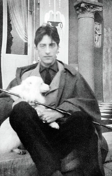 Jean Cocteau in Grasse, c. 1917 (b / w photo)