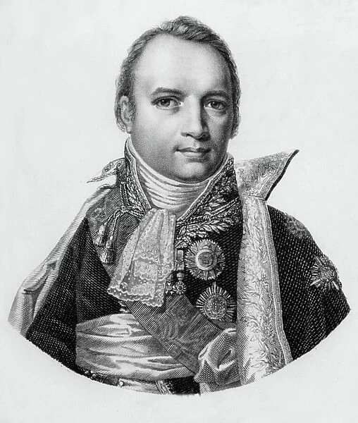 Jean-Pierre Bachasson, count of Montalivet (1766-1823) French politician, engraving