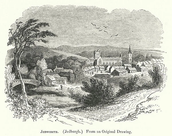 Jedworth (Jedburgh) (engraving)
