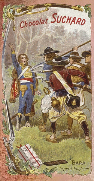 Joseph Bara, French Revolutionary child soldier (chromolitho)
