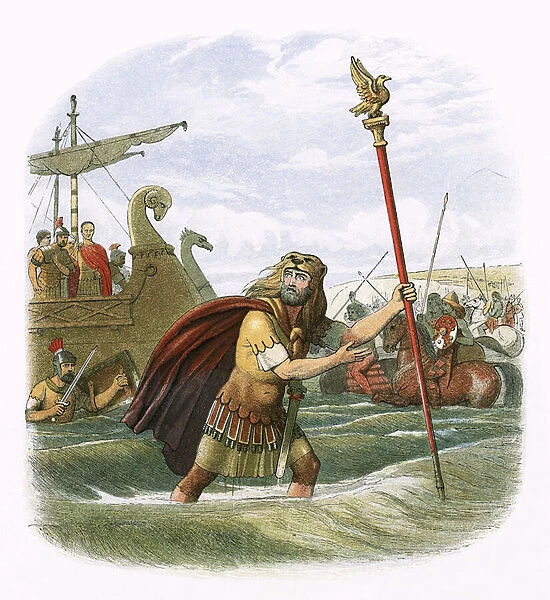 Julius Caesars invasion attempt in 55 BC