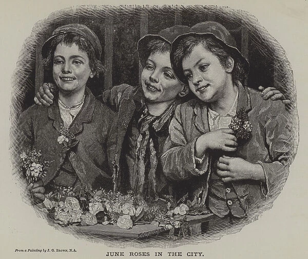 June Roses in the City (engraving)