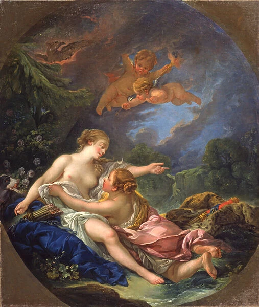 Jupiter and Callisto, circa 1766 (oil on canvas)