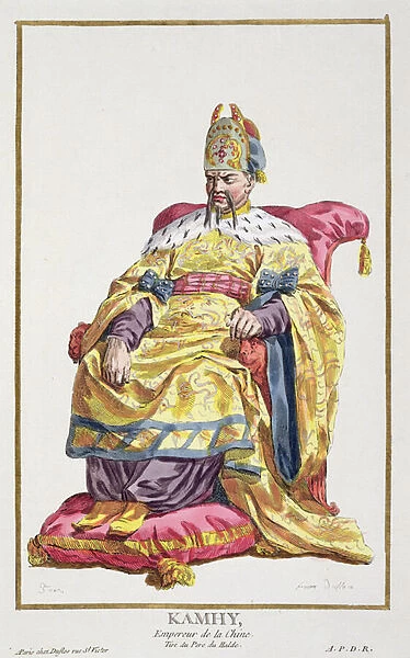 Kang Tsi (1662-1722) Manchu Emperor of China from Receuil des Estampes