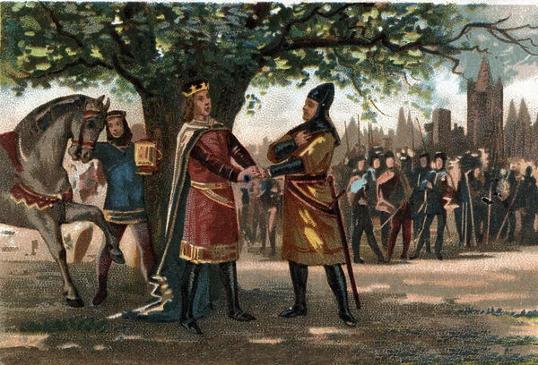 King of France Philippe Augustus (1165-1223) met King Richard Lion