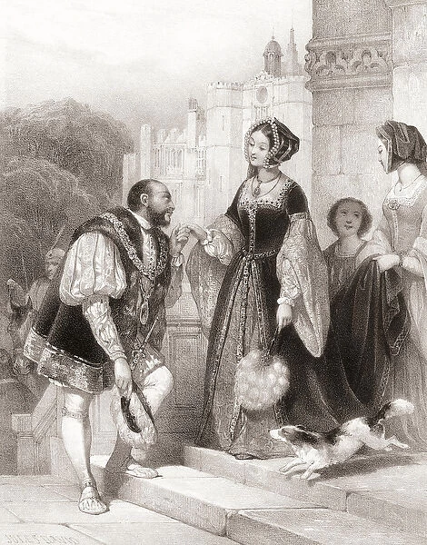 King Henry VIII of England with Anne Boleyn