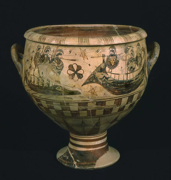 Krater with Odysseus blinding Polyphemus (ceramic)