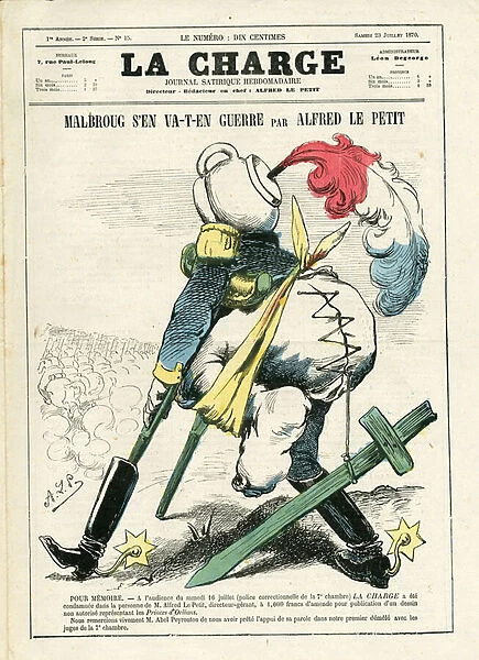 La Charge (1870), number 15, Satirique en Couleurs, 1870_7_23