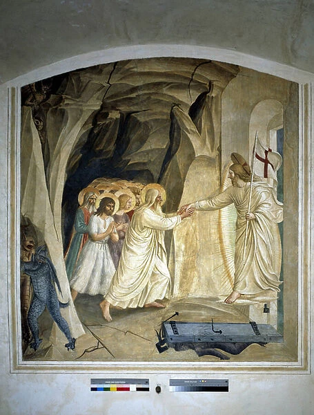 La descente dans les limbes. Fresque de Guido di Pietro (ou Fra Giovanni da Fiesole
