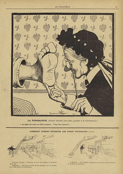 La pedomancie. Illustration for Le Pele-Mele, 1901 (litho)