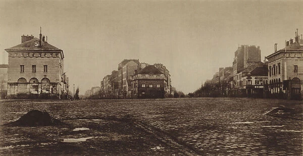 La place d Italie en 1865 (b  /  w photo)