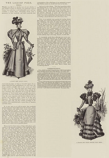 The Ladies Page, Dress (litho)