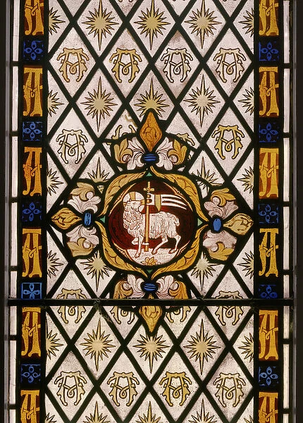 The Lamb of God, detail, 1842 (stained glass)
