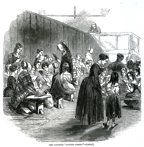 The Lambeth Ragged School, illustration from The Illustrated London News