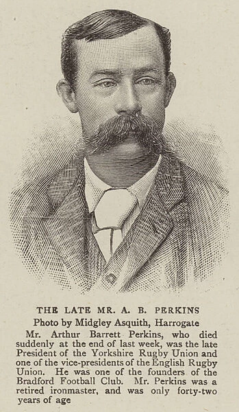 The Late Mr A B Perkins (engraving)