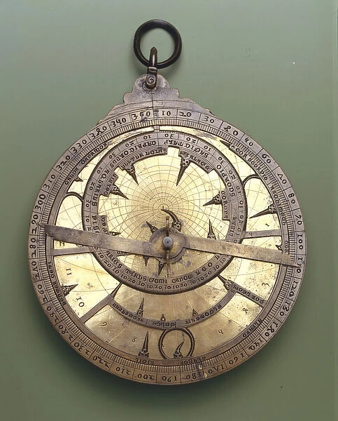Latin astrolabe used in Italy and southern Europe at the beginning of the 14th century