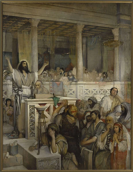 Le Christ prechant a Capharnaum - Christ Preaching at Capernaum - Maurycy Gottlieb