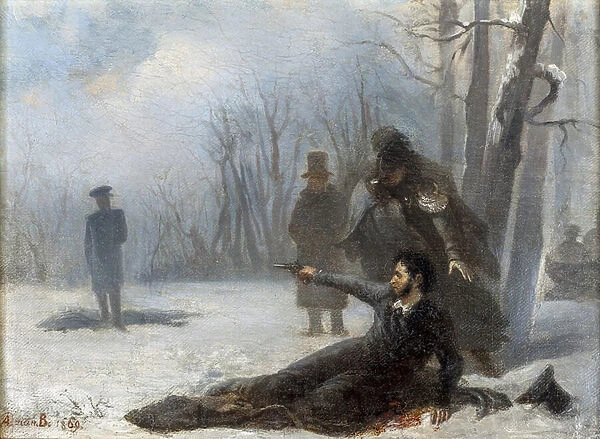 Le dernier tir d Alexandre Pouchkine (1799-1837) - Duel between Alexander Pushkin