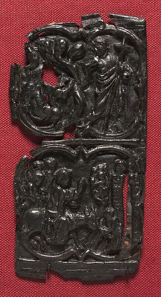 Leather Panel, c. 1350-1400 (tooled leather)