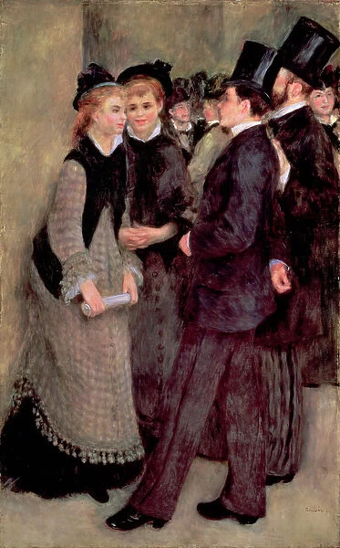 Leaving the Conservatory (La Sortie du conservatoire) 1877 (oil on canvas)